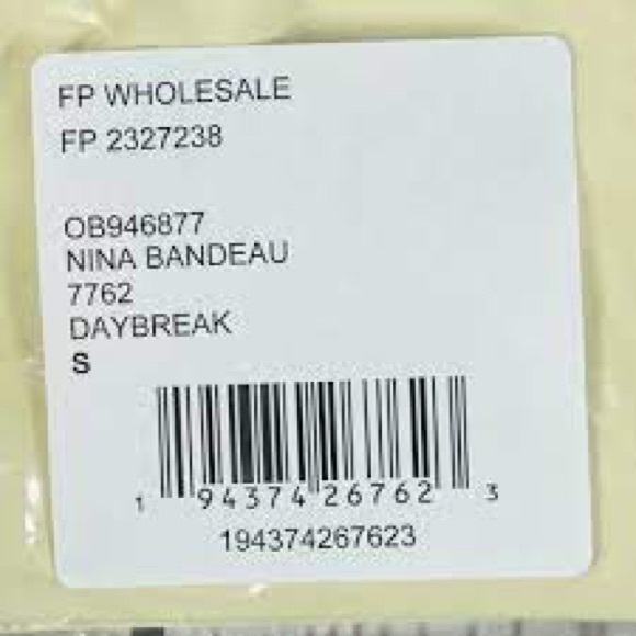 FREE PEOPLE Nina Bandeau Bralette Yellow OB946877 - Picture 5 of 7